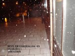 Neve no munícipio de Esmeralda-RS dia 03.08.2011 às 19h:45min