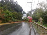 Delizamento na Rua Almirante Tamandar, em Blumenau
