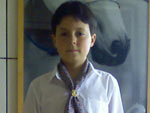 Vilmar Nunes Garcia: "Este � meu filho gauchinho, Vilton Szortyka Garcia, com 10 anos"