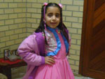B�rbara, 7 anos, se preparou para apresenta��o tradicionalista