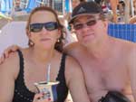 Julio Cesar Hahn: &quot;Eu e minha mulher na Praia de Boa Viagem em Recife-PE&quot;