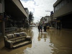 Situao em Rio do Sul aps recuo das guas