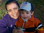 Daniela Soares: "Tarde de domingo com meu filhote Henrique na UCS"