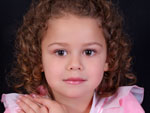 Simone Blume dos Santos: "Minha prendinha Marceli Blume dos Santos, 3 anos"