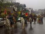 Em Gramado, cavalarianos tomaram a Av. Borges de Medeiros.