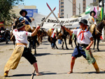 Considerado um dos maioreis do estado, o desfile farroupilha em Alegrete contou encena��o.