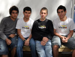 Matheus Daniel, Elias Thiago, Thomas Demarco e Guilherme Ruysam