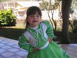 Kerlen: "Minha filhota Ana Clara Lorencetty adora vestido de prenda e CTG!"