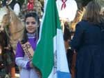 Angela Martins: "esta � Sarah, minha afilhada. Aos 11 anos, � a primeira prenda mirim do DTG Os Campeiros"
