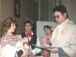 Maria Teresa Toralles dos Santos Braga: "1� batizado crioulo ocorrido na cidade do Rio Grande, em 1989: batizado de Guilherme Braga, realizado pelo Padre Canela"