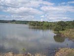 Tarde de domingo no aude da barragem em Roque Gonzles