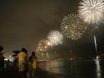 Queima de fogos na Beira-Mar Norte