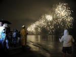Queima de fogos na Beira-Mar Norte