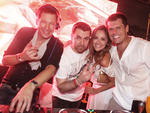 Dupla alem Milk &amp; Sugar e casal Anna Paula eLeandro Adegas no no Taik, em Jurer Internacional
