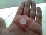 Chuva com granizo em Blumenau
