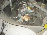 Interior das agncias bancrias ficou destrudo.