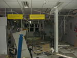 Interior das agncias bancrias ficou destrudo.