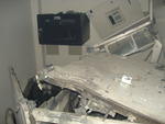 Interior das agncias bancrias ficou destrudo.