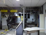 Interior das agncias bancrias ficou destrudo.