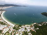 Reprter Voador do Santa, Patrick Rodrigues fotografou de parapente as praias de Bombinhas e Porto Belo.