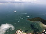Reprter Voador do Santa, Patrick Rodrigues fotografou de parapente as praias de Bombinhas e Porto Belo.