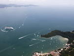 Reprter Voador do Santa, Patrick Rodrigues fotografou de parapente as praias de Bombinhas e Porto Belo.