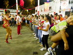 A madrinha de bateria Raquel durante ensaio na quadra da Imperadores do Samba na avenida Padre Cacique em Porto Alegre 