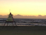 Amanhecer em Capo da Canoa mostra tempo bom.