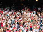 Torcida colorada motivou o time durante o jogo