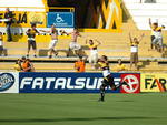 Comemorao do primeiro gol do Cricima