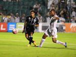 Lance do jogo entre Figueirense e Brusque