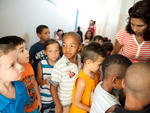 O primeiro dia de aula de Hecctor Mateus Santarem da Silva na Escola Estadual Santa Luzia