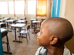 O primeiro dia de aula de Hecctor Mateus Santarem da Silva na Escola Estadual Santa Luzia