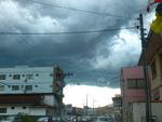 Temporal na tarde de quinta-feira em Gaspar