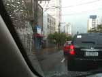Chuva forte tumultou a rotina da Capital no incio da manh