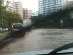 Em apenas duas horas, entre 8h e 10h, foram registrados 40,2 mm de chuva na estao do Instituto Nacional de Meteorologia