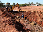 A terraplenagem no loteamento 1 est quase concluda (85%) 