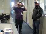 Bastidores mostravam gravao da SPORTV na redao da Rdio Gacha