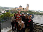 Aparecida, S�o Paulo -   Bruna, Eduardo, Antonino, Marly, Aline e Edinara Deschamps, de Gaspar, em abril de 2012