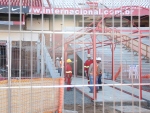 Novas arquibancadas sendo construdas