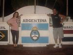 Marco das Tr�s Fronteiras, Argentina - Viviane e Patrick da Rocha, de Itaja�, em setembro de 2011