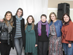 As Professoras Dbora Quaresma, Paula Vision, Mariana Castro, Ida Helena, Paula Bittencourt e a estilista Marilene Veiga