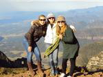 Morro da Igreja, Urubici - Fabricia Patricia Pereira, Ligia Menelli Chaves e Viviane Matos, de Blumenau, em junho de 2012  