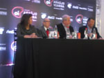 Deise Dornelles, diretora de comunicao da Vonpar; Moacyr Moojen, o responsvel pelo projeto arquitetnico; Sergius Gonzaga, secretrio de Cultura do municpio;  Carlos Konrath, diretor da Opus promoes  