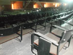 As cadeiras reformadas do auditrio