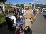 Segunda-feira: Homem foi morto a tiros na Rua Jos Reuter, no Bairro da Velha. A vtima, identificada como Leandro Rodrigues de Andrade, 32 anos, no tinha passagem pela polcia. Este foi o quarto homicdio do ano