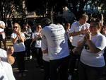 Santa Maria fez muito barulho para lembrar os 239 mortos na boate Kiss na manh desta quarta-feira