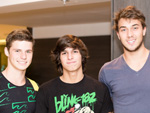 Nicolas Giacoboni, Matheus Merovillo e Victor Nogueira