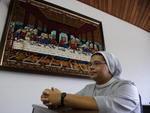 Irm Pascalis Alves dos Reis, 25 anos,integra a Congregao das Irms de Santa Elizabete, em Fortaleza. Irm Pascalis mora em Blumenau h um ano.