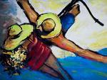 Artista plstico catarinense, Telomar Florncio, expe suas obras no Shopping Park Europeu, em Blumenau